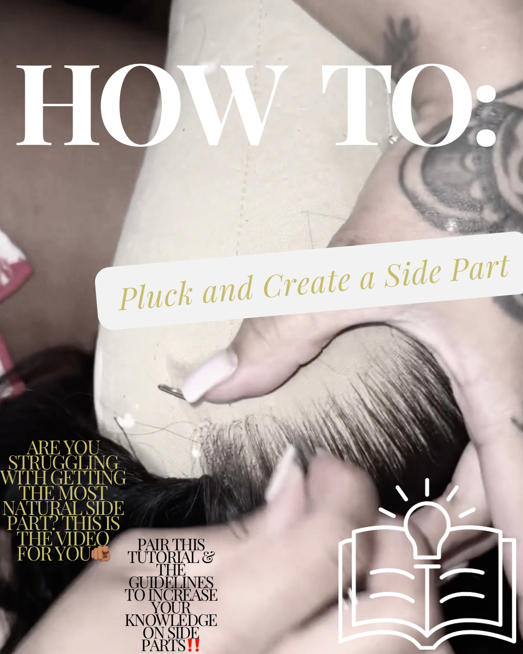 HOW TO: Pluck and create a side part